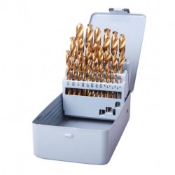 1/16"~1/2” 29PCS Drill Bits Set, Titanium Coated.